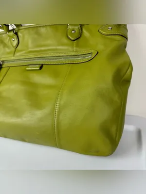 Coach Daisy Emma Green Leather Shoulder Bag Tote thumbnail 15