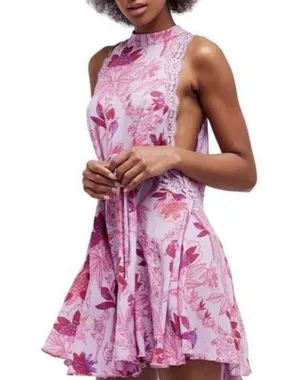 Intimately Free People She Moves Chemise High Neck Mini Dress Size XS thumbnail 1