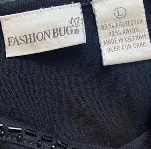 Fashion Bug Vintage Black Tank With Details Y2K thumbnail 3