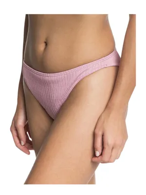 new Roxy ☀︎︎ Stay Golden Textured Ruched Mini Bikini Bottom ☀︎︎Lilac Pink ☀︎︎ S thumbnail 3