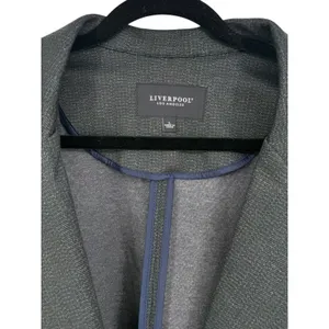 Liverpool Los Angeles Herringbone Ponte Knit Fitted Blazer Jacket Gray Sz‎ Large thumbnail 8