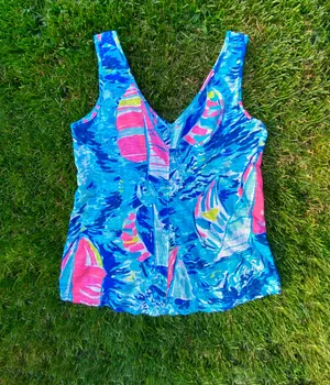 Lilly Pulitzer Tank Top Hey Bay Bay thumbnail 1