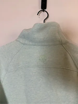 Lululemon Scuba Oversized Funnel Neck Shirt Heathered Delicate Mint thumbnail 4