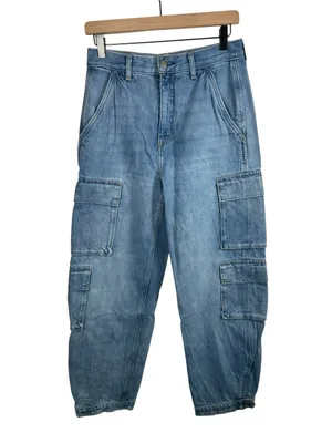 Aritzia Denim Forum 90s Millie Hi Rise Cargo Jeans 26 Blue‎ Wide Leg Y2K thumbnail 3