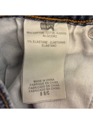 Levi's 505 Straight Leg Mid Rise Med Wash Denim Jeans Size 8 thumbnail 5