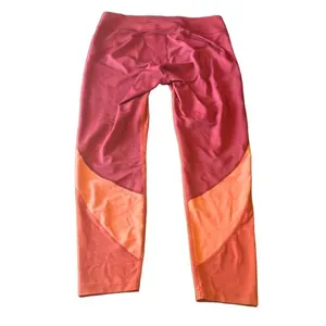 Outdoor Voices Orange‎ Colorblock Cropped High Waist Leggings Large Active Yoga thumbnail 2