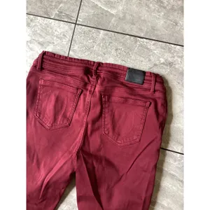 True Religion Womens Burgundy Slim Fit Jogger Pants Drawstring Size M thumbnail 3
