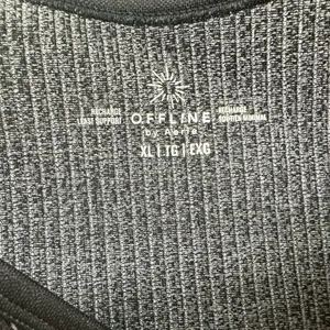 Aerie Offline Ribbed Sports Bra Long Line Top thumbnail 3