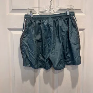 VTG Nike Womens‎ Teal Green Athletic Shorts Side Stripe Pockets L Active Running thumbnail 4