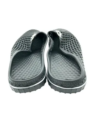 Leda Womens Water Shoes Slip On Rubber Mesh Clog Black Size 42 US 11 thumbnail 3