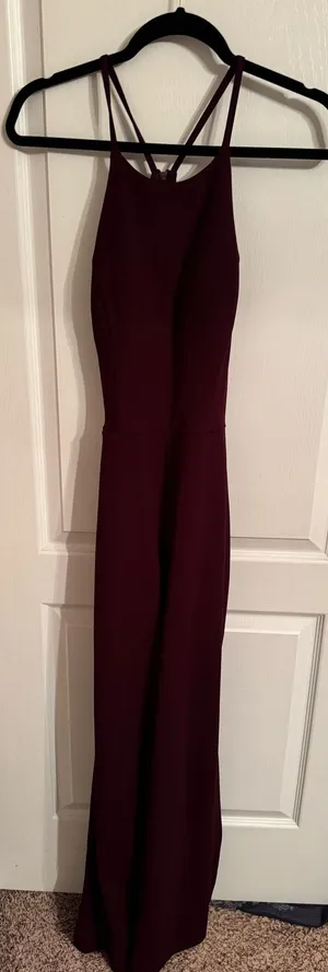 Burgundy jumpsuit Purple thumbnail 1