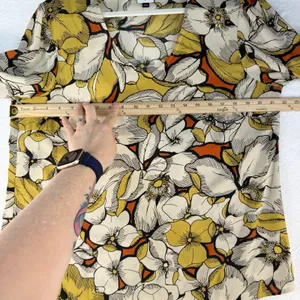 CAbi L Large‎ Sequel Blouse Floral V-Neck Smocked Poet Sleeves #3954 Women's thumbnail 10