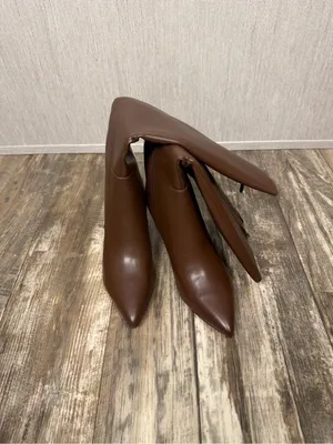 QIY Brown Knee-High Pointed Toe Stiletto Boots Size 9 thumbnail 15