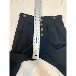 Greylin small Nana pleated linen cropped wide leg culottes P2 3401 thumbnail 8