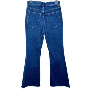 NWT Abercrombie & Fitch Vintage Flare High Rise Blue Denim Raw Hem Jeans Sz 27 4 thumbnail 2
