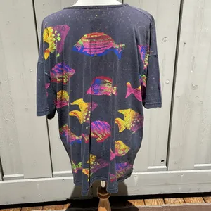 NEW Hand Painted Fish T-Shirt One Size thumbnail 3