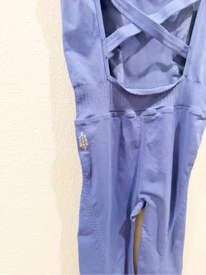 NEW Free People Good Karma Jumpsuit Blue Size XS/S thumbnail 5