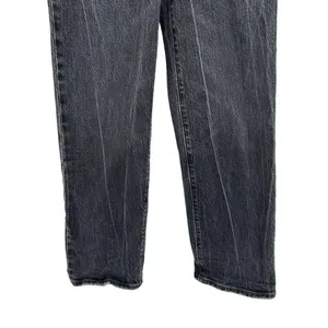 Levi's Ribcage Straight Ankle Jeans Charcoal Gray Black Wash Size 24‎ thumbnail 6