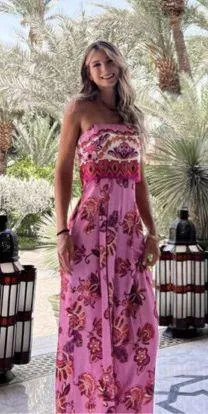 Zara jumpsuit romper wide leg sleeveless boho floral summer vacation casual thumbnail 5