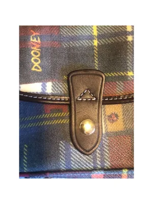 Dooney & Bourke Green Yellow Plaid Crossbody Bag with BLUE DUCK charm, Vintage thumbnail 12