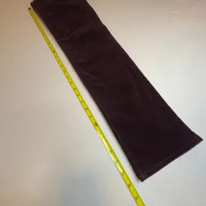 Ann Taylor LOFT Modern Straight Corduroy‎ Pants Burgundy Sz 0/25 Workwear Career thumbnail 5