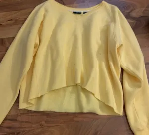 IZOD Yellow cropped crewneck thumbnail 1