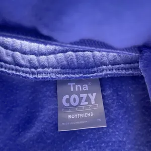 ARITZIA TNA cozy boyfriend fleece purple drawstring skirt size medium thumbnail 3