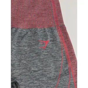 Gymshark Hyper Amplify Seamless Shorts Gray Pink Workout Womens X-Small thumbnail 3