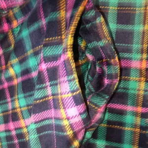 JOYSPUN soft plaid fleece style pajamas set size large with pockets thumbnail 7