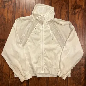 lululemon athletica White Lightweight Zip-Up Hoodie thumbnail 2