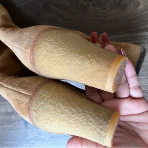 UGG Tan Heeled Suede Boots thumbnail 5