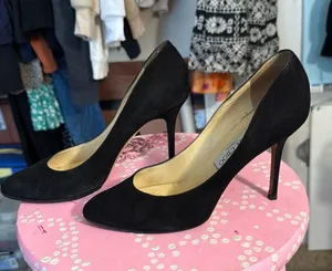 Jimmy Choo Black Suede Heels thumbnail 1