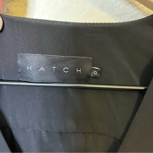 Hatch Dress Black Easy Nurse‎ Button Down Sundress Tie Bust Midi Size 0 / XS thumbnail 5
