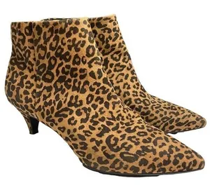 CIRCUS Sam Edelman KIRBY Animal Print Kitten Heel Sz 8 Ankle Booties NEED REPAIR thumbnail 1