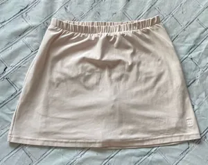 Nike Dri-FIT Peach Beige Tennis Mini Skirt Women’s Small Elastic Waist Athletic thumbnail 1