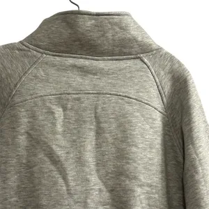Women's M Gray Half Zip Pullover‎ Sweatshirt Kangaroo Pocket Size M thumbnail 11