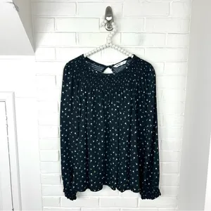 Sonoma Dark Floral Oversized Sleeve Top Size XXL thumbnail 2