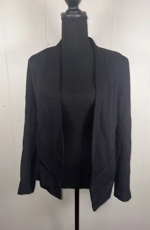 Aritzia Babaton Power Blazer Jacket‎ Womens 2 Open Front Slim Crepe Pockets thumbnail 1