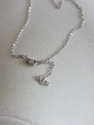 Mama Infinity Heart Necklace New Silver thumbnail 3