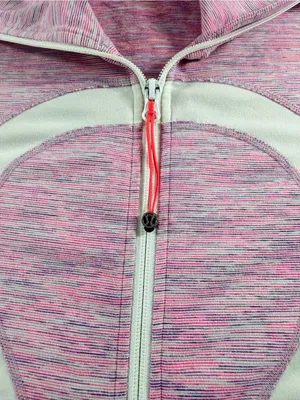 Lululemon Define Jacket Pink Space Dye Full‎ Zip Thumbholes Size 6 thumbnail 5