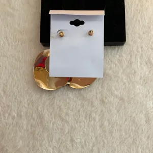 Gold drop circles with black rhinestones thumbnail 3