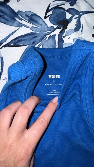Anthropologie Blue Tank thumbnail 3