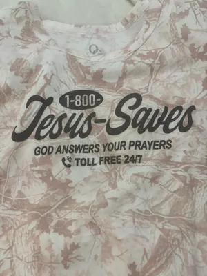 Boutique Jesus Saves T-Shirt Camo thumbnail 4