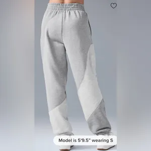 ALO Yoga NWOT Make Waves Sweatpants Joggers Athletic Heathered Grey Tonal Size M thumbnail 3