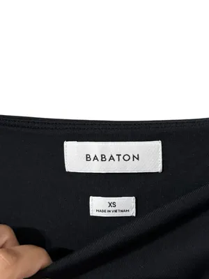 ARITZIA Babaton Black Contour Long-Sleeve Square Neck Bodysuit thumbnail 7
