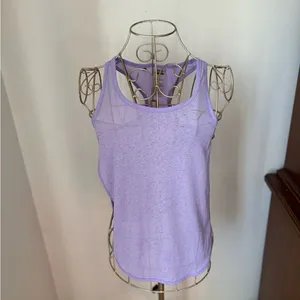 Gymshark Open Side Tank Top Womens XS Purple Racerback Workout Top thumbnail 4