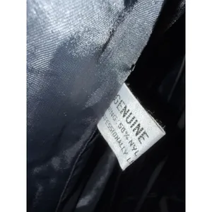 LNR S Small Black Genuine Leather‎ Long Maxi Trench Coat Women steam punk VTG thumbnail 6