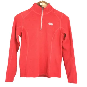 The‎ North Face Fleece 1/4 Zip Pullover Salmon Women S thumbnail 1