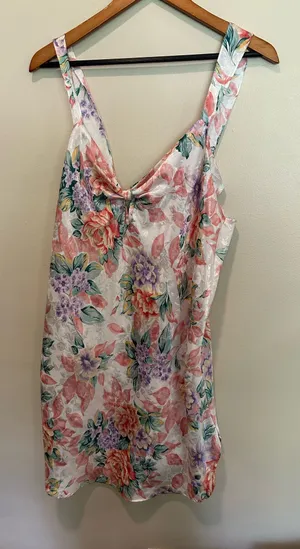 Vintage floral slip nightgown Pink Size XL thumbnail 1