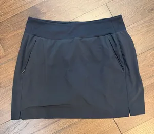 Athleta Black Active Mini Skort with Zipper Pockets Size Large (?) - C51-031 thumbnail 1